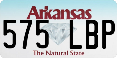 AR license plate 575LBP