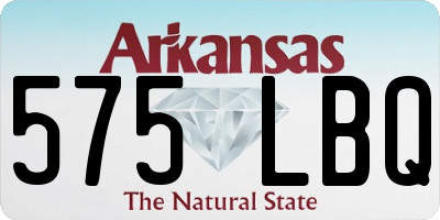 AR license plate 575LBQ