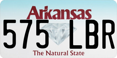 AR license plate 575LBR