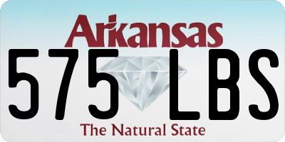 AR license plate 575LBS