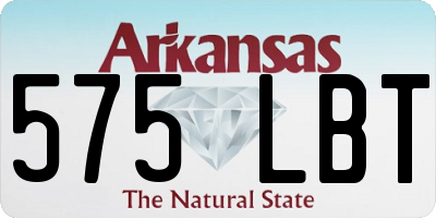 AR license plate 575LBT