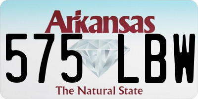 AR license plate 575LBW