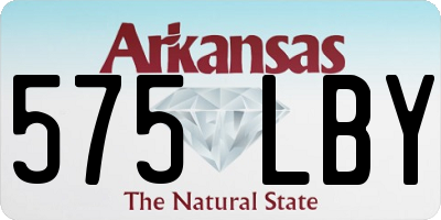 AR license plate 575LBY