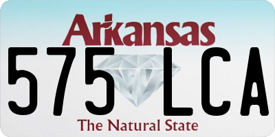 AR license plate 575LCA
