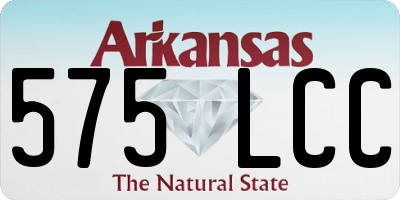 AR license plate 575LCC