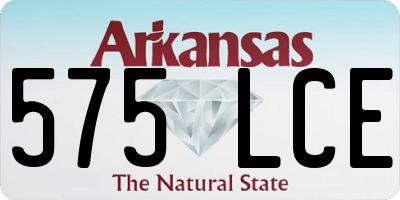 AR license plate 575LCE