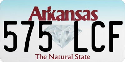 AR license plate 575LCF