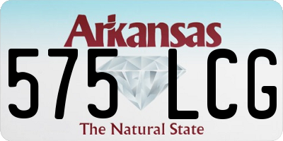 AR license plate 575LCG
