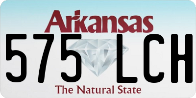 AR license plate 575LCH