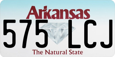 AR license plate 575LCJ
