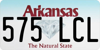 AR license plate 575LCL