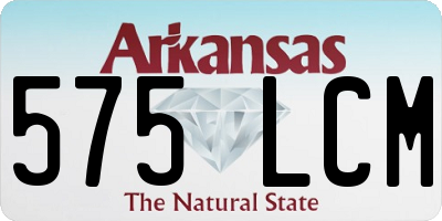 AR license plate 575LCM