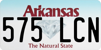 AR license plate 575LCN