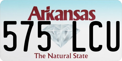 AR license plate 575LCU