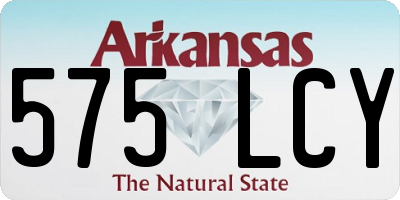AR license plate 575LCY