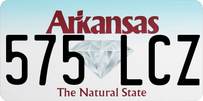 AR license plate 575LCZ