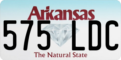 AR license plate 575LDC