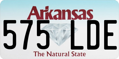AR license plate 575LDE