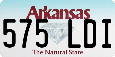 AR license plate 575LDI