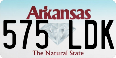 AR license plate 575LDK