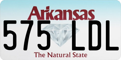 AR license plate 575LDL