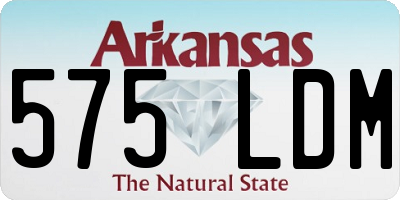 AR license plate 575LDM