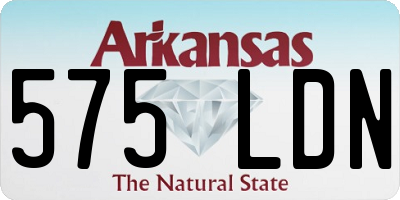 AR license plate 575LDN