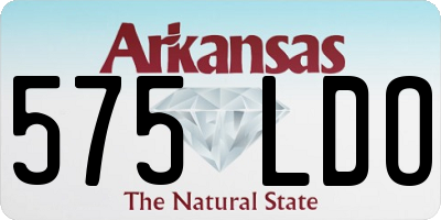 AR license plate 575LDO