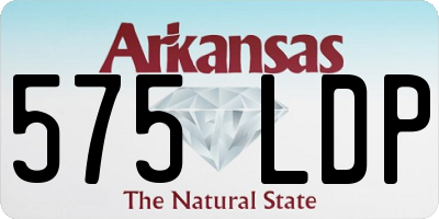 AR license plate 575LDP