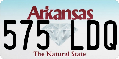 AR license plate 575LDQ