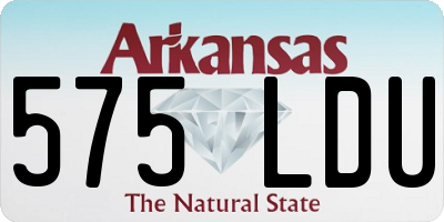 AR license plate 575LDU