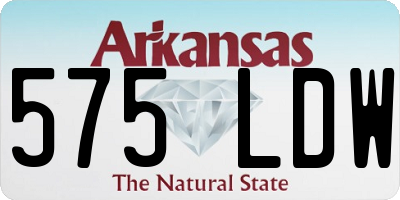 AR license plate 575LDW