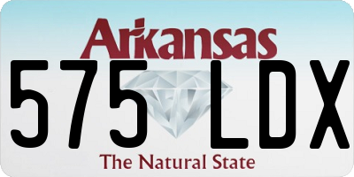 AR license plate 575LDX