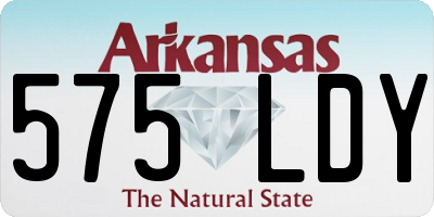 AR license plate 575LDY