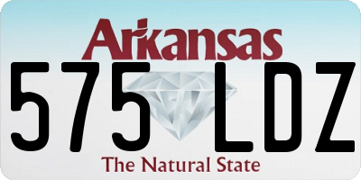 AR license plate 575LDZ