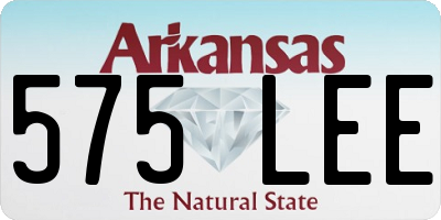 AR license plate 575LEE