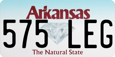 AR license plate 575LEG