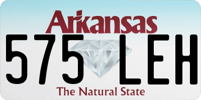 AR license plate 575LEH