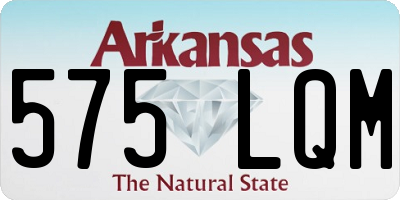 AR license plate 575LQM