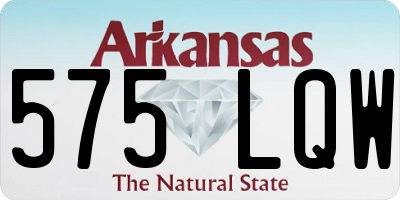 AR license plate 575LQW