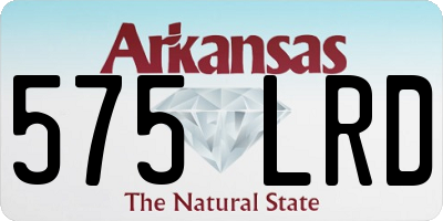 AR license plate 575LRD