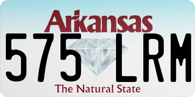 AR license plate 575LRM