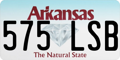 AR license plate 575LSB