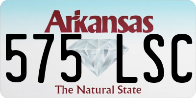 AR license plate 575LSC