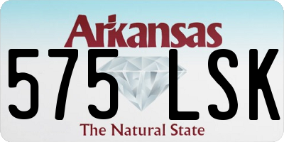 AR license plate 575LSK