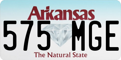 AR license plate 575MGE