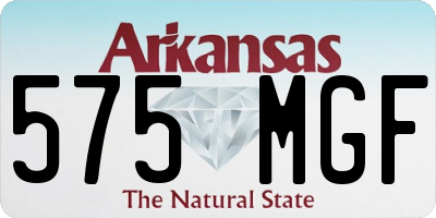 AR license plate 575MGF