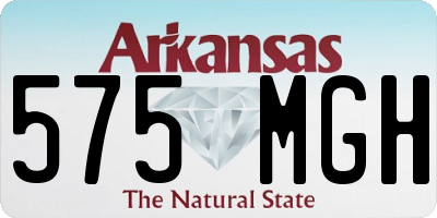 AR license plate 575MGH