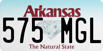 AR license plate 575MGL