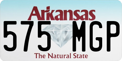 AR license plate 575MGP